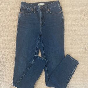 Madewell 10” High Rise Skinny Jeans Size 27T